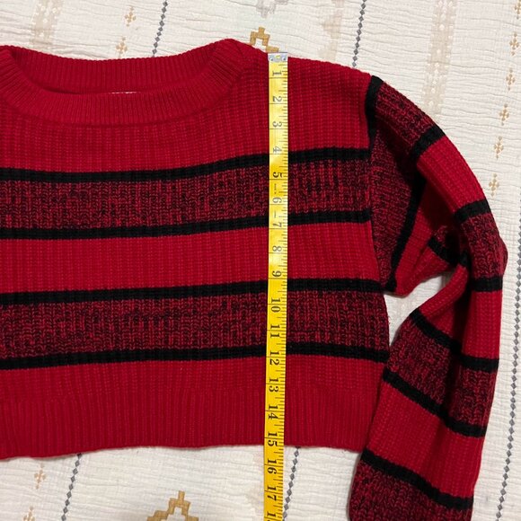 Re/Done Striped Cropped Sweater M - Picture 5 of 8